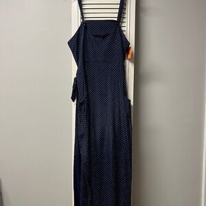 Navy Blue Vintage Wrap Dress